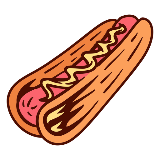 Food hotdog meal PNG Design