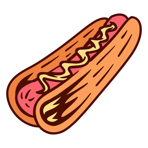 Refeição de cachorro-quente de comida Desenho PNG