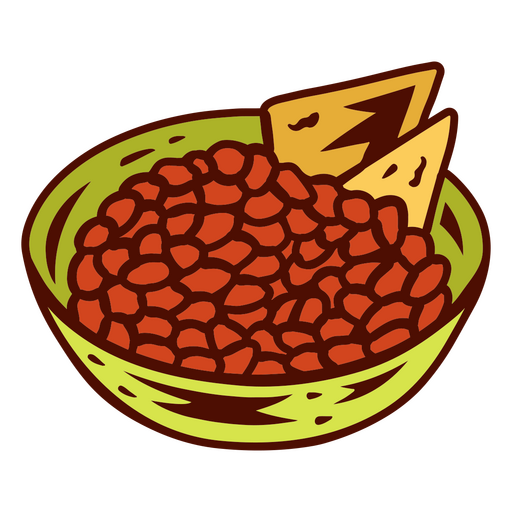 Refeição de nachos de comida Desenho PNG