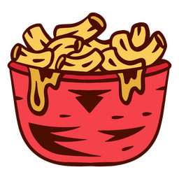 Food mac and cheese meal PNG Design Transparent PNG