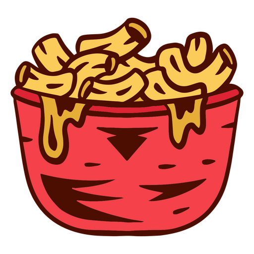 Food mac and cheese meal PNG Design