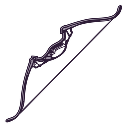 Bogenschießen aus Metall PNG-Design