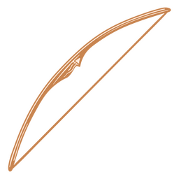 Arco reto de tiro com arco de alto contraste Desenho PNG