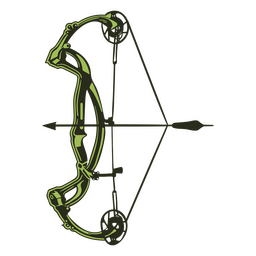 Arco de tiro com arco profissional de metal Desenho PNG