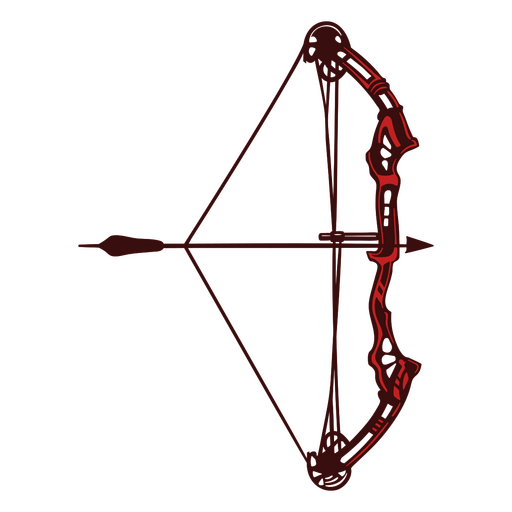 Compound-Bogen und Pfeil für das Bogenschießen PNG-Design