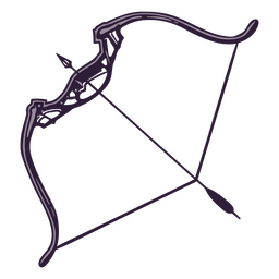 Arco compuesto de tiro con arco con flecha Diseño PNG