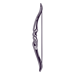 Arco de tiro com arco preto e branco Desenho PNG