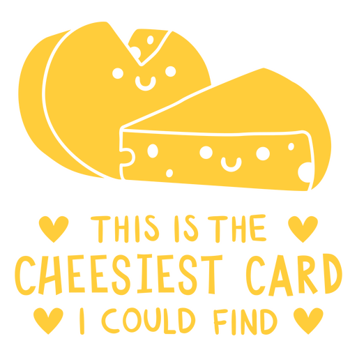 Valentines cute quote cheesy PNG Design