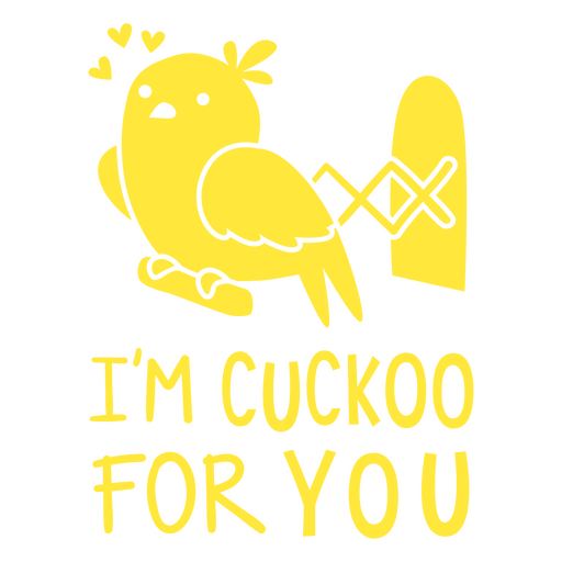Valentines cute quote cuckoo