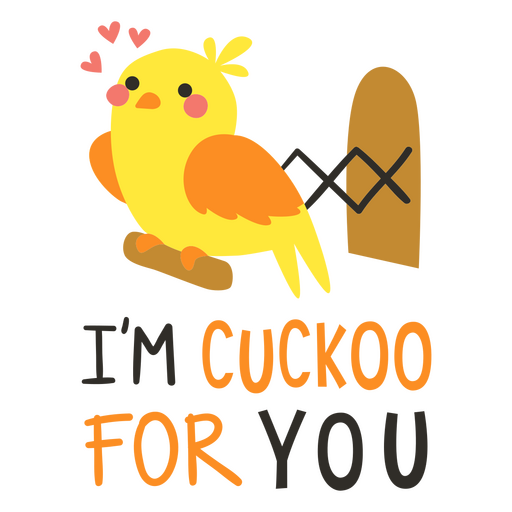 Cita linda de San Valentín soy cuco Diseño PNG