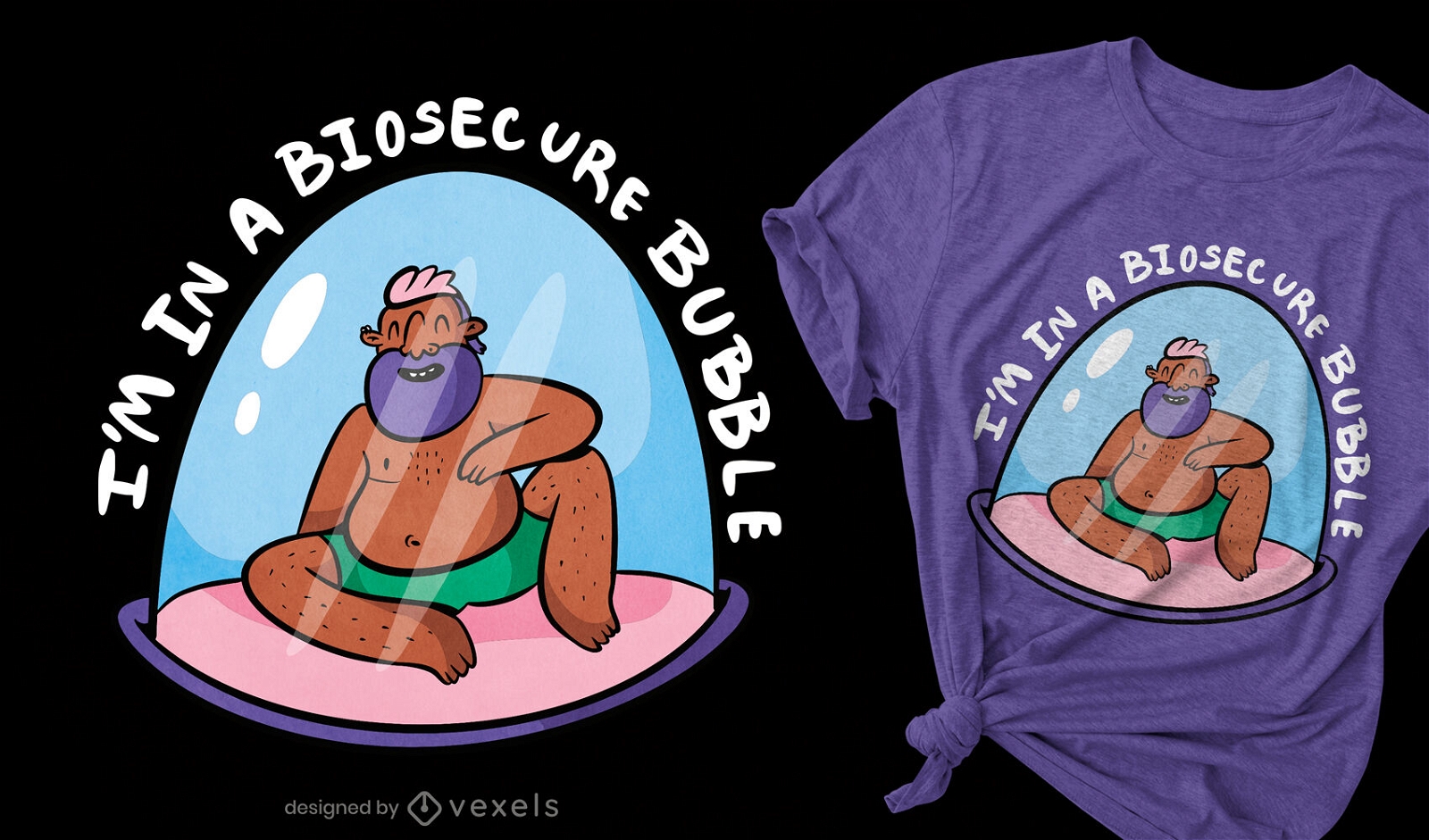 Biosecure bubble t-shirt design