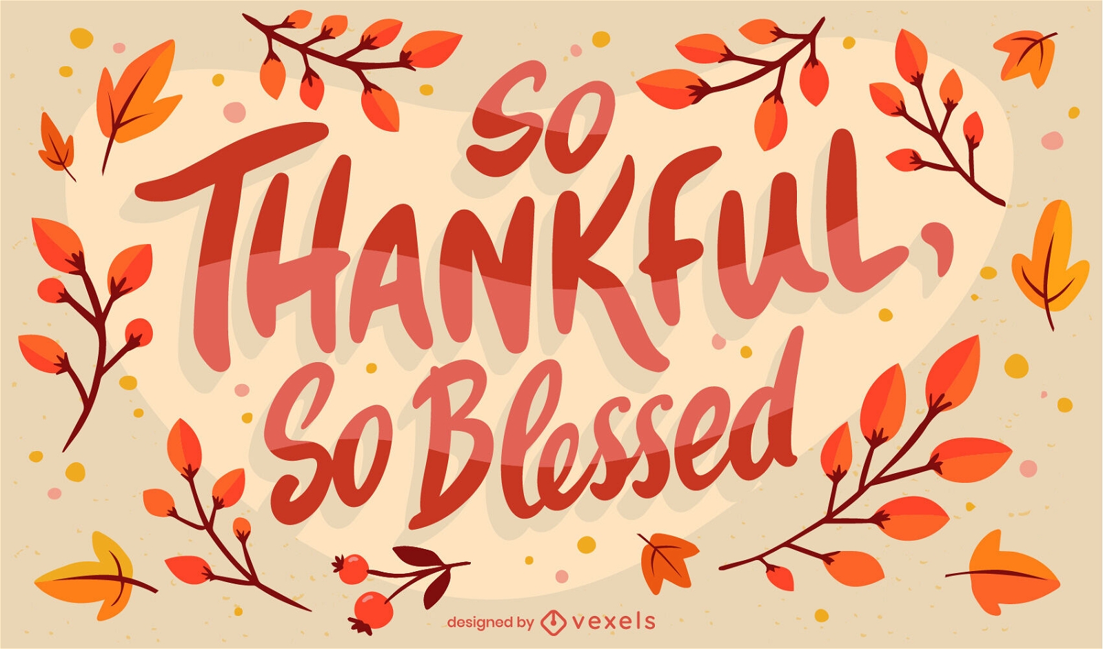 Thanksgiving Dankeschön Zitat Schriftzug Design