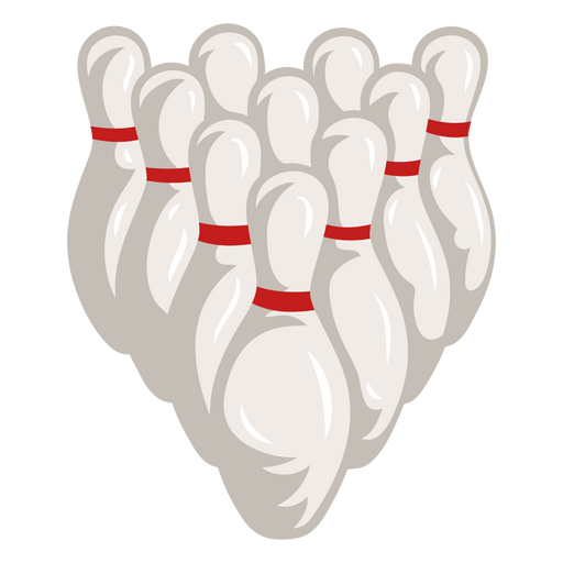 Pins illustration bowling