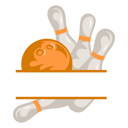 Spare illustration bowling PNG Design