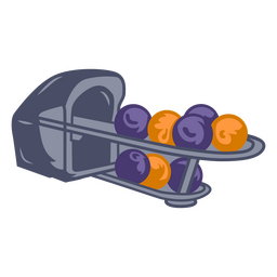 Bolos de ilustración de retorno de bola Diseño PNG