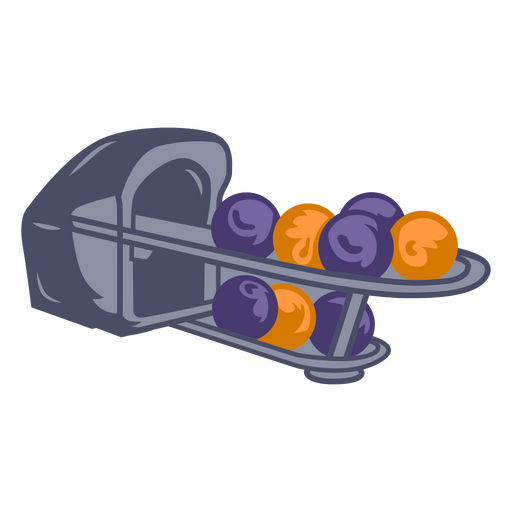 Bolos de ilustración de retorno de bola Diseño PNG
