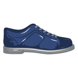 Blauer Schuh der Bowlingillustration PNG-Design