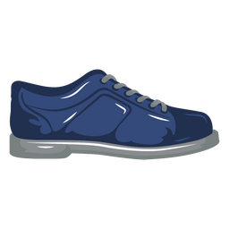 Bowling illustration blue shoe PNG Design Transparent PNG
