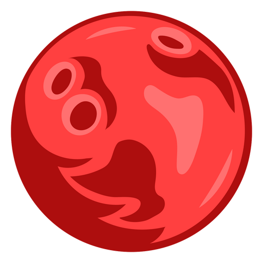 Bowling illustration red ball PNG Design