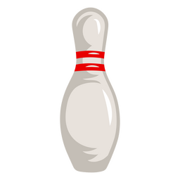 Ilustración de bolos pin único Diseño PNG