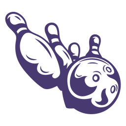 Boliche sobressalente de alto contraste Desenho PNG