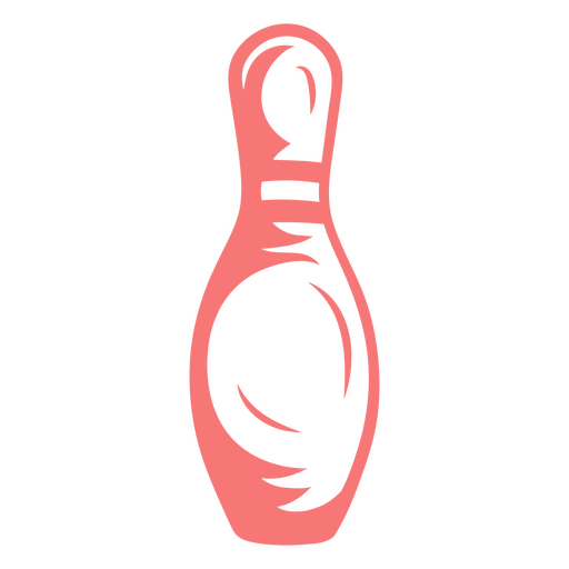 Bowling high contrast single pin PNG Design