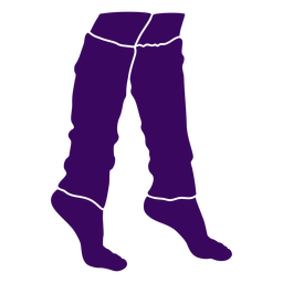 Leg warmers silhouette PNG Design Transparent PNG