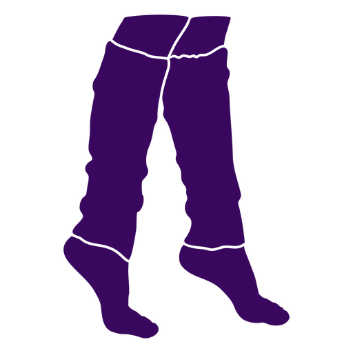 Leg warmers silhouette PNG Design