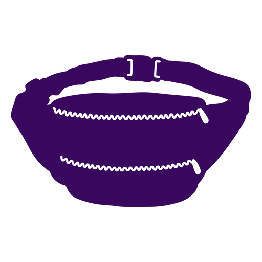 Fanny pack silhouette PNG Design