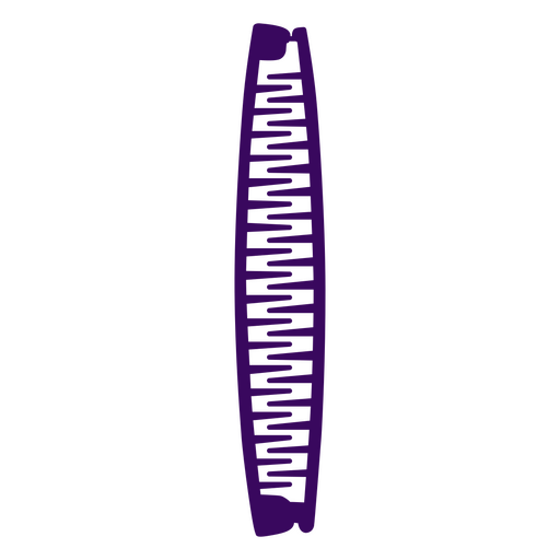 Haarspange mit Bananen-Silhouette PNG-Design