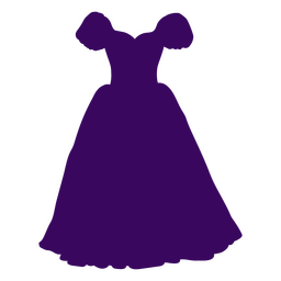 Dress silhouette 80s PNG Design