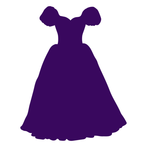 Kleid-Silhouette der 80er Jahre PNG-Design