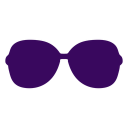 Silhueta de óculos dos anos 80 Desenho PNG