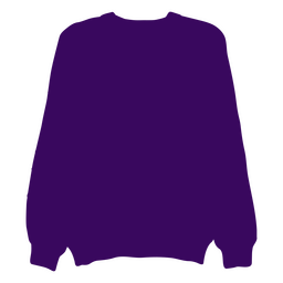 Silhueta de camisola dos anos 80 Desenho PNG