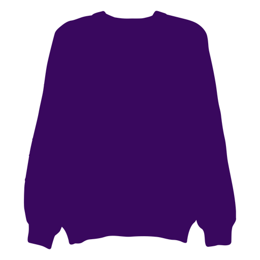 Silhueta de camisola dos anos 80 Desenho PNG