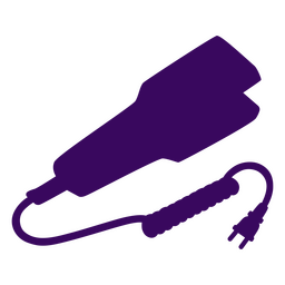 Silueta de plancha de pelo Diseño PNG