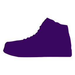 Silueta de zapatillas Diseño PNG