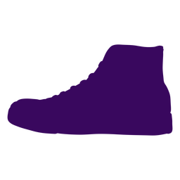 Sneakers silhouette 80s Transparent PNG