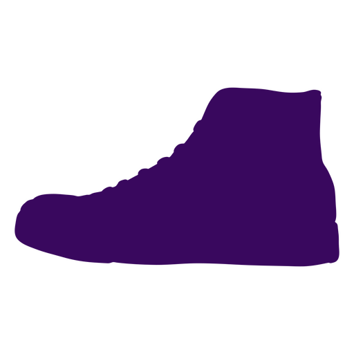 Sneakers-Silhouette der 80er Jahre PNG-Design