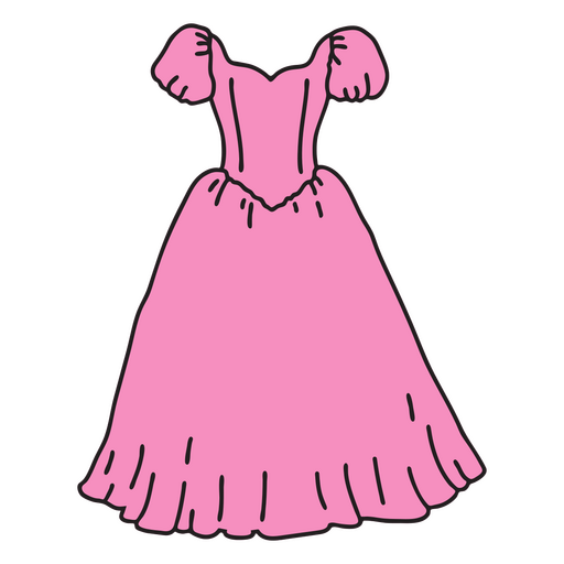 Traço de cor do vestido anos 80