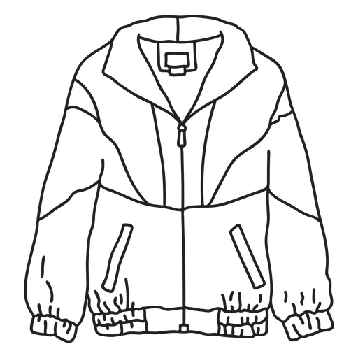 Curso de jaqueta 80s Desenho PNG