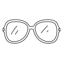 Brillen schlagen in die 80er ein PNG-Design