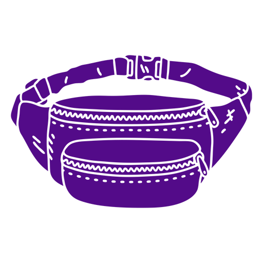 Fanny pack cut out 80s PNG Design