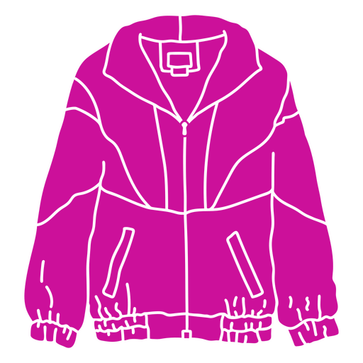 Chaqueta recortada años 80 Diseño PNG