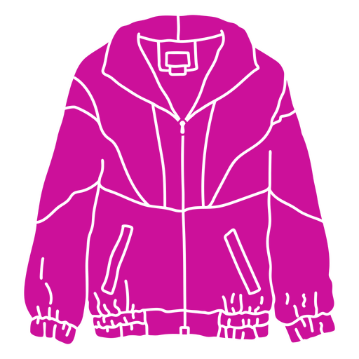 Jacket cut out 80s PNG Design
