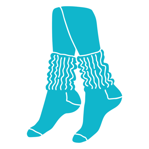Slouch socks cut out 80s PNG Design
