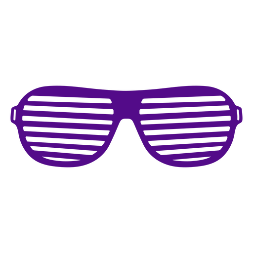 Shutterbrillen schneiden 80er aus PNG-Design