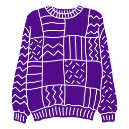 Sweater Cut Out 80s PNG & SVG Design For T-Shirts