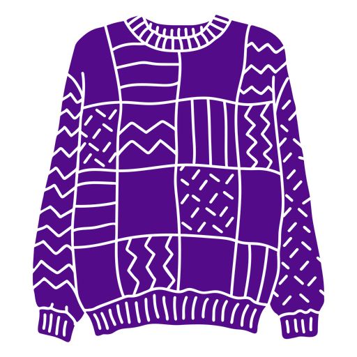 Pullover ausgeschnitten 80er PNG-Design