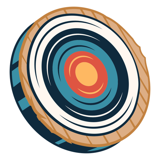 Bullseye Target para tiro con arco Diseño PNG